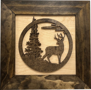 Buck In Nature Gun Safe Shelf - Gun Concealment Furniture - Hidden Gun Safe for Discrete Firearm Storage by Bellewood Designs, Southern home decor detail photo 11