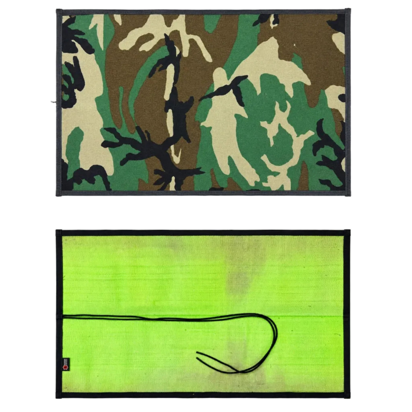 Drop Zone Mat - Premium - Firehose Edition by Recycled Firefighter, handmade leather goods detail photo 18