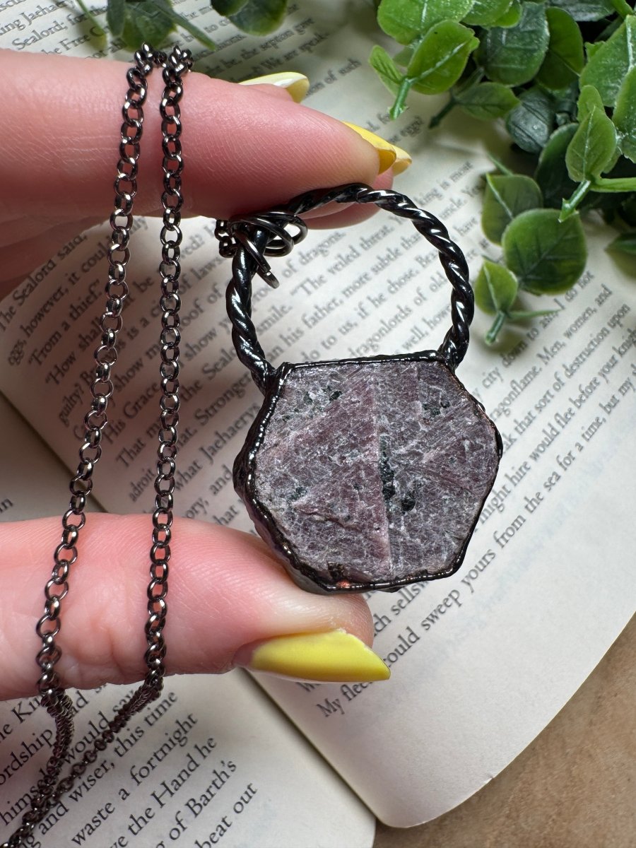 Star Ruby Necklace by Copper Ashes