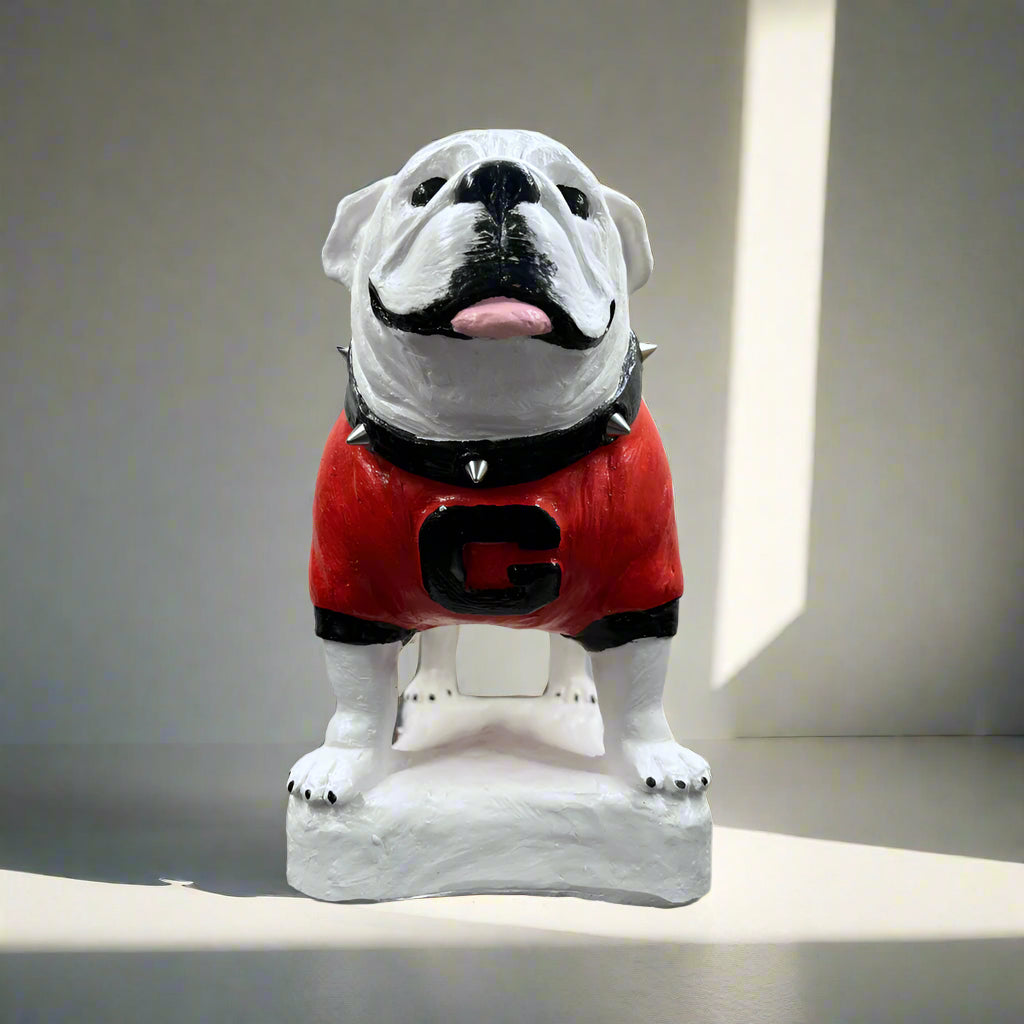 Georgia Bulldogs Standing UGA Mascot Tabletop Sculpture alternate view 3