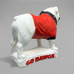 Georgia Bulldogs Standing UGA Mascot Tabletop Sculpture alternate view 8