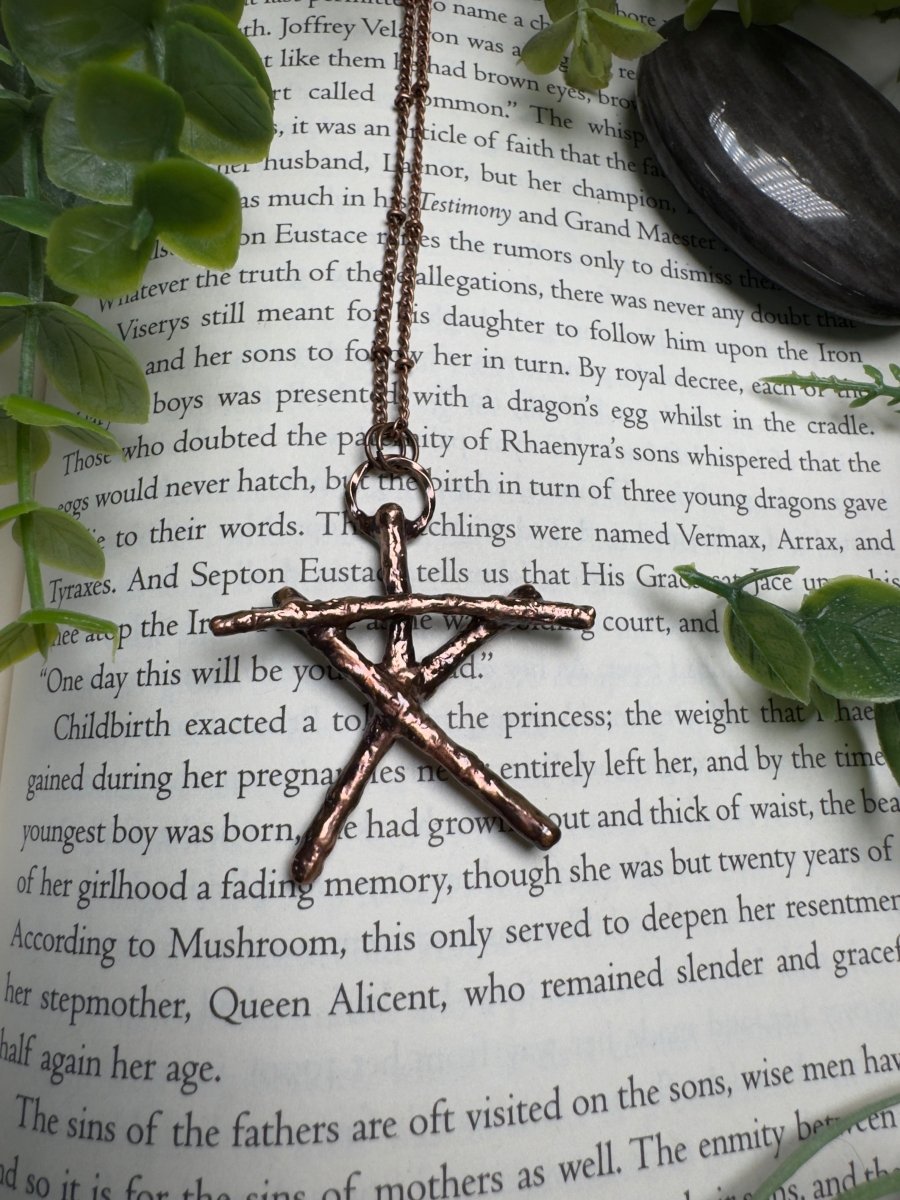 Stick Voodoo Doll Necklace by Copper Ashes