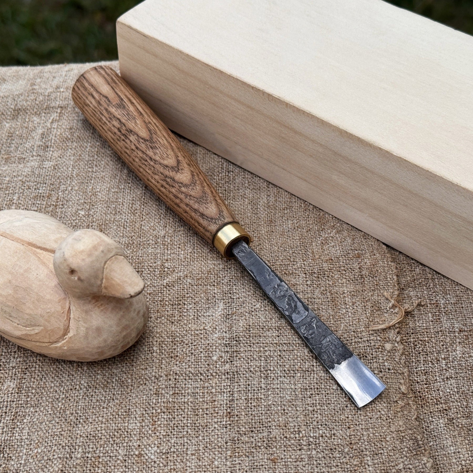 Straight Carving Gouge – 12 mm (0.47 inches) by Sharky Forged Steel Tools