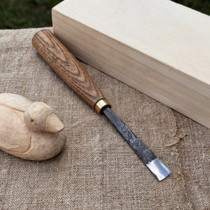 Straight Carving Gouge – 12 mm (0.47 inches) by Sharky Forged Steel Tools