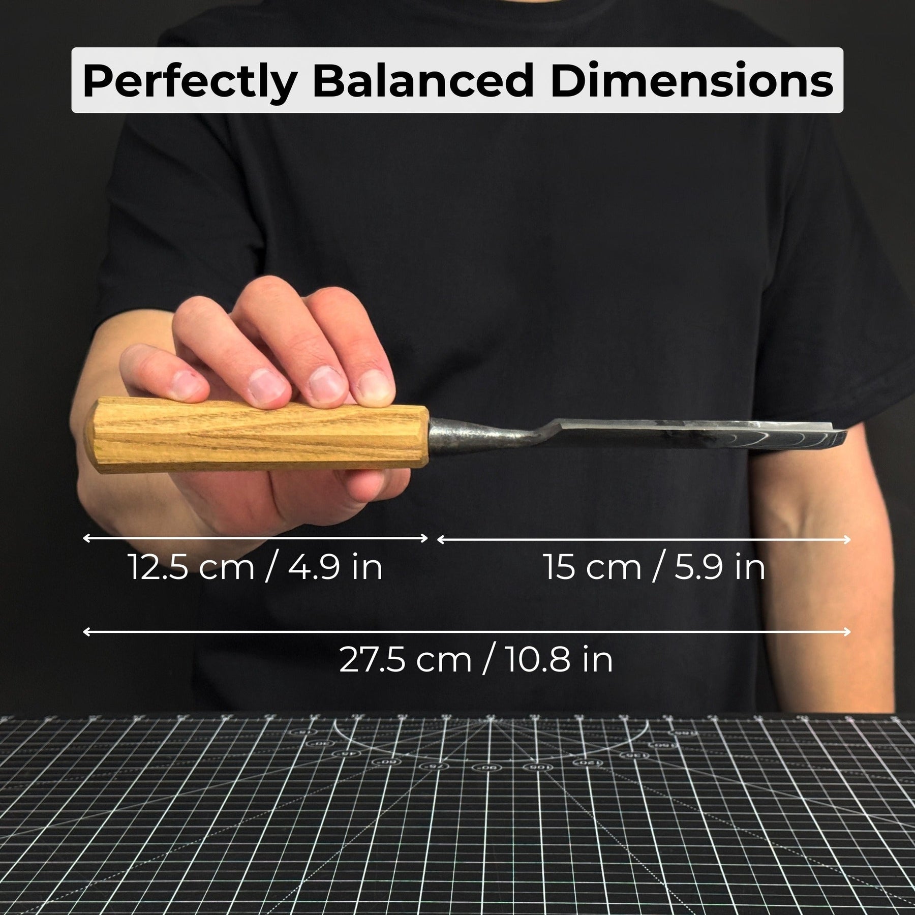 Straight Carving Gouge, 20 - 40 mm (0.8 - 1.6 inches)