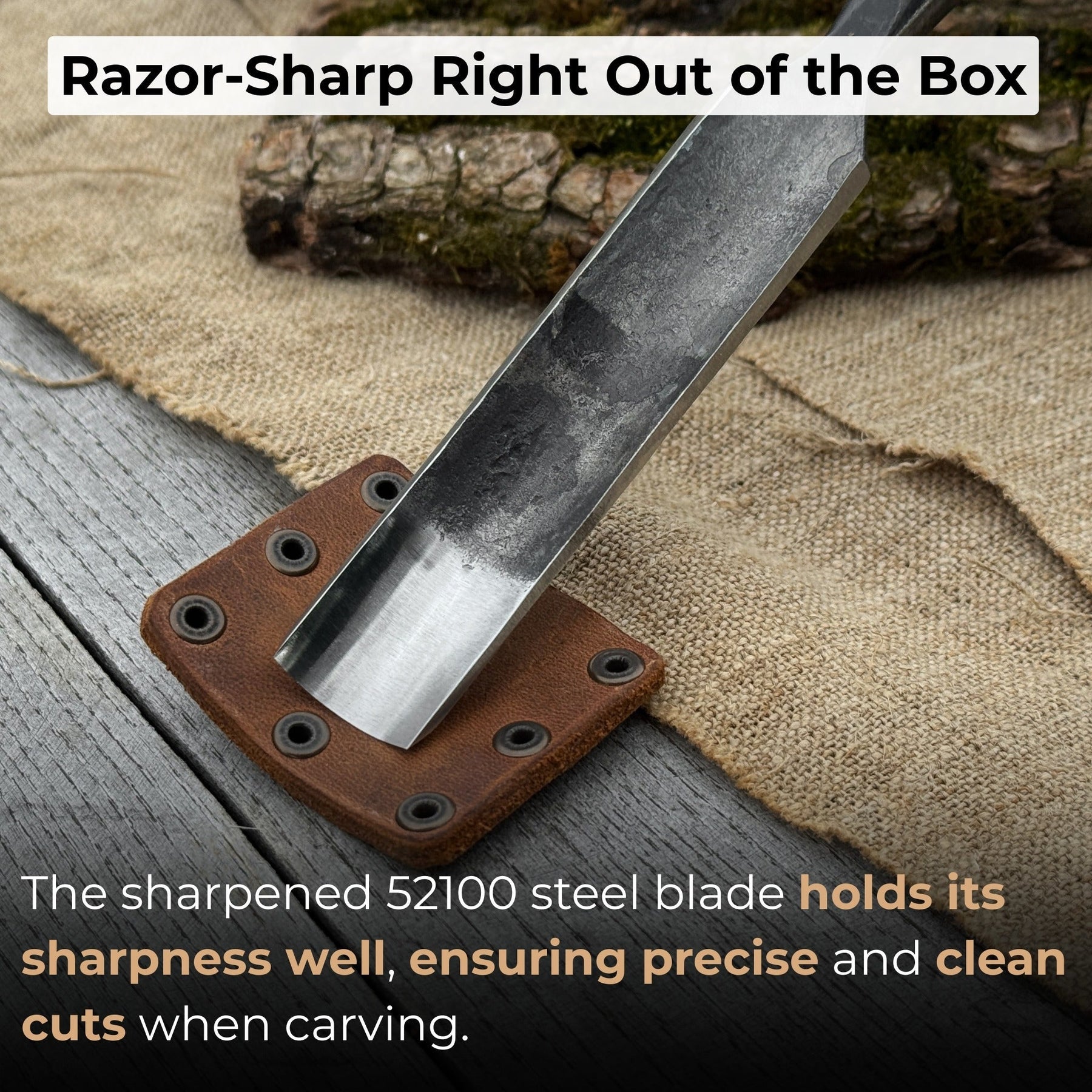 Straight Carving Gouge, 20 - 40 mm (0.8 - 1.6 inches)