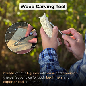 Straight Carving Gouge with Palm Handle – 12 mm (0.47 inches) detail view by Sharky Forged Steel Tools