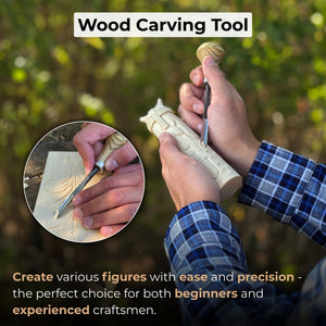 Straight Carving Gouge with Palm Handle, 5 - 12 mm (0.20 - 0.47 inches) detail view by Sharky Forged Steel Tools