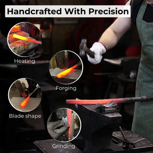 Straight Gouge (Rounded Chisel), 10 - 45 mm (0.4 - 1.8 inches) detail view by Sharky Forged Steel Tools