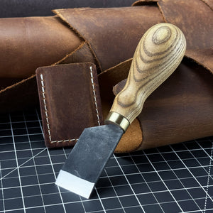Straight Leather Skiving Knife, 3 cm (1.18 inches) by Sharky Forged Steel Tools