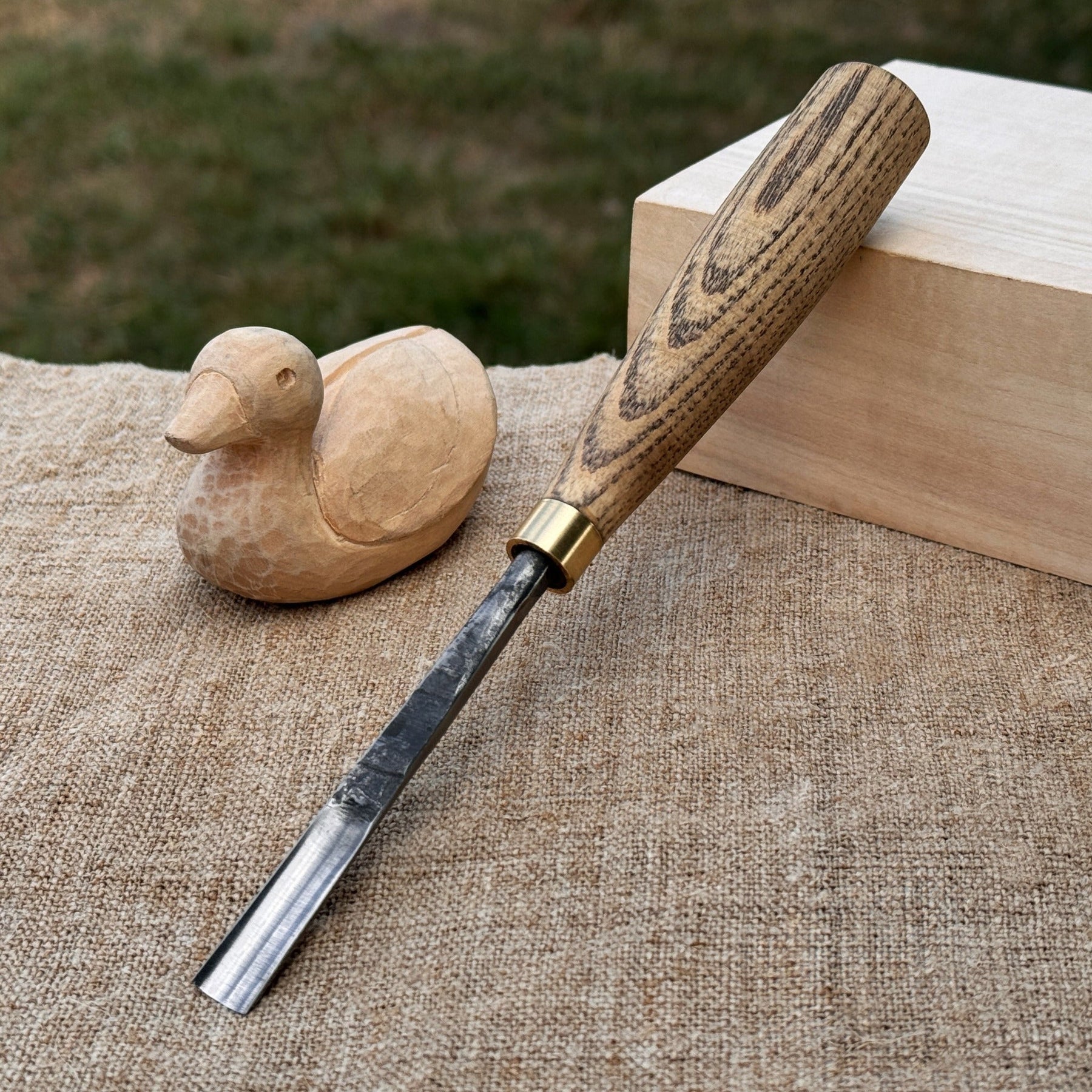 Straight Wood Carving Gouge, 5 - 12 mm (0.20 - 0.47 inches) by Sharky Forged Steel Tools