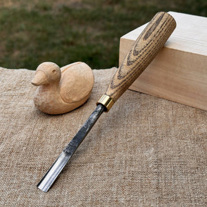 Straight Wood Carving Gouge, 5 - 12 mm (0.20 - 0.47 inches) by Sharky Forged Steel Tools