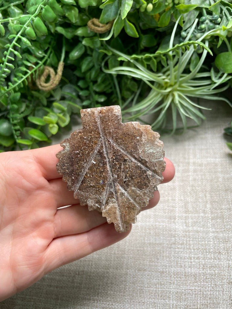 Strawberry Quartz Leaf by Copper Ashes