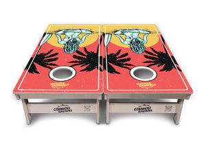 Sunset Girl Cornhole Boards - Professional Tournament Series
