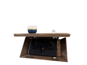Hidden Gun Storage, Gun Storage Concealment Shelf - Secure Hidden Compartment Storage Shelf Yet Quickly Accessible (Special Walnut) by Bellewood Designs, Southern home decor