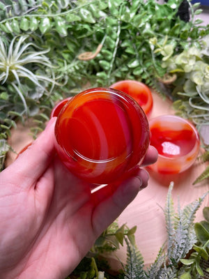 Synthetic Carnelian Bowl detail view by Copper Ashes