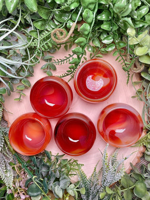 Synthetic Carnelian Bowl detail view by Copper Ashes