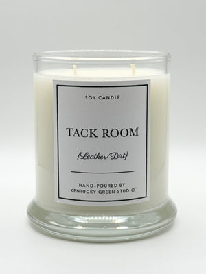 Tack Room Soy Candle by Kentucky Green Studio, scented candle main product photo