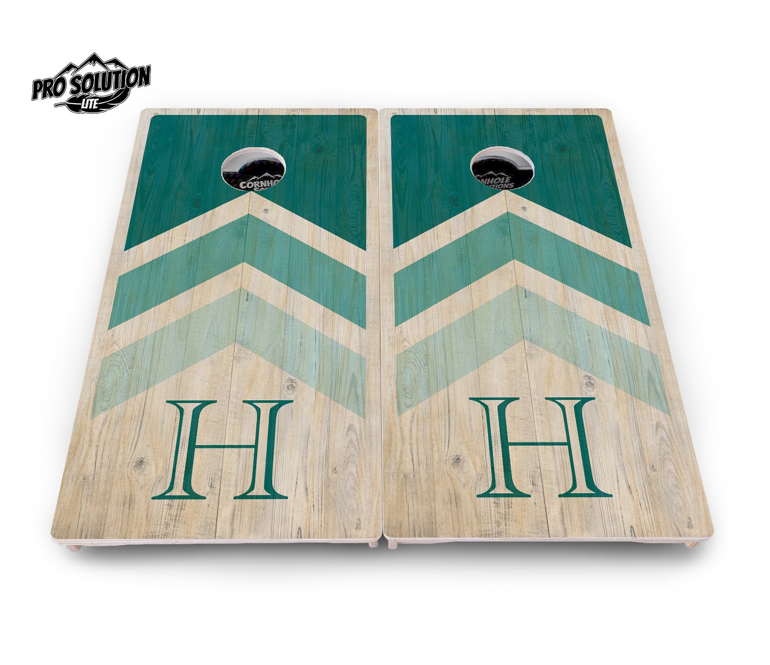 Teal Wedding Arrows - Cornhole Boards - Pro Lite Series