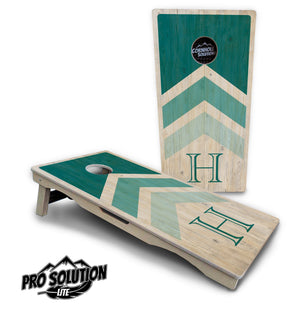 Teal Wedding Arrows - Cornhole Boards - Pro Lite Series