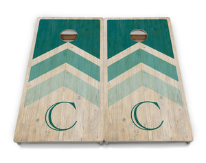 Wedding Arrows Cornhole Boards - Professional Tournament Series - Teal