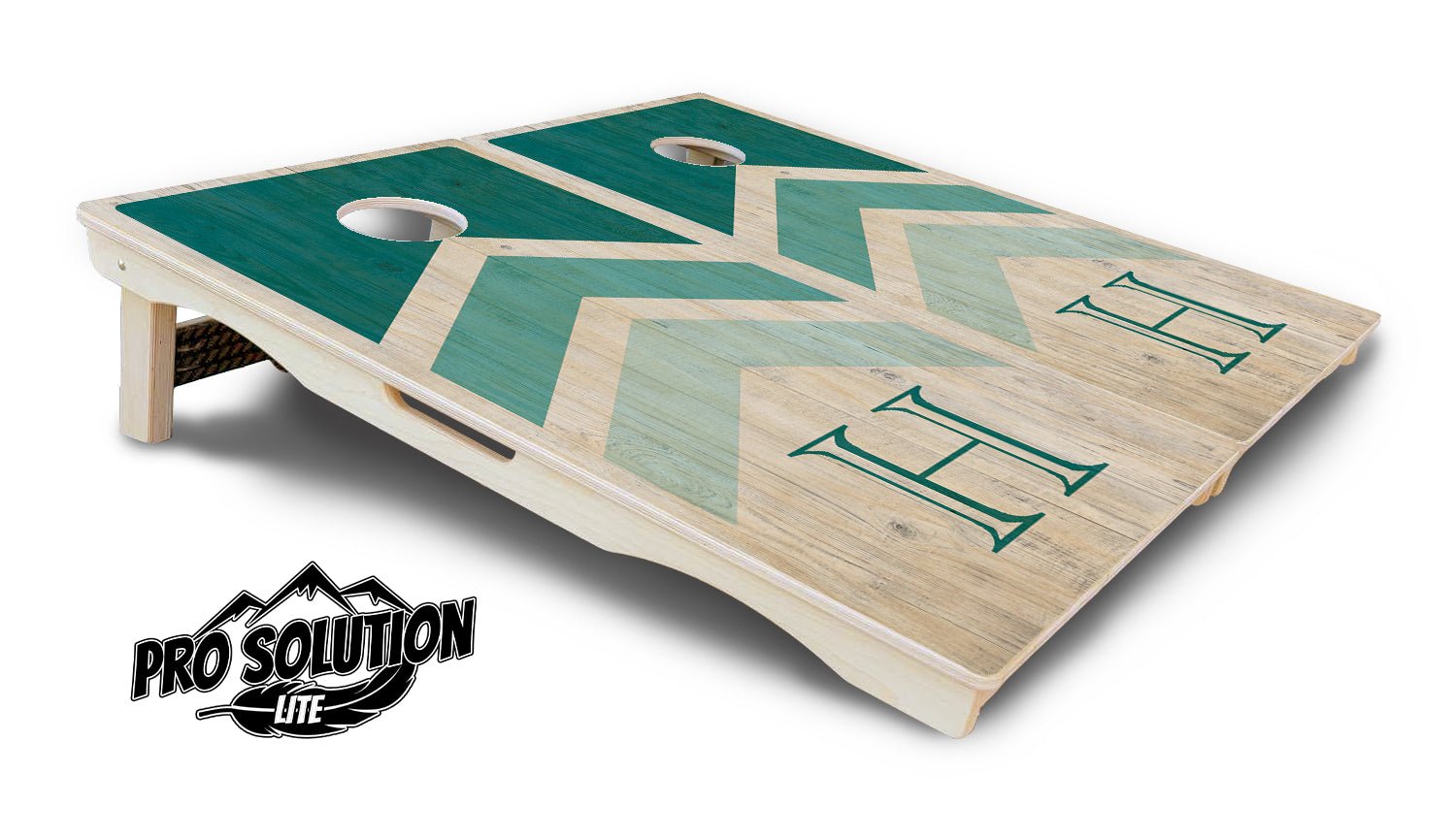 Teal Wedding Arrows - Cornhole Boards - Pro Lite Series