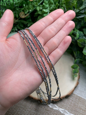 Terahertz Choker Necklace detail view by Copper Ashes