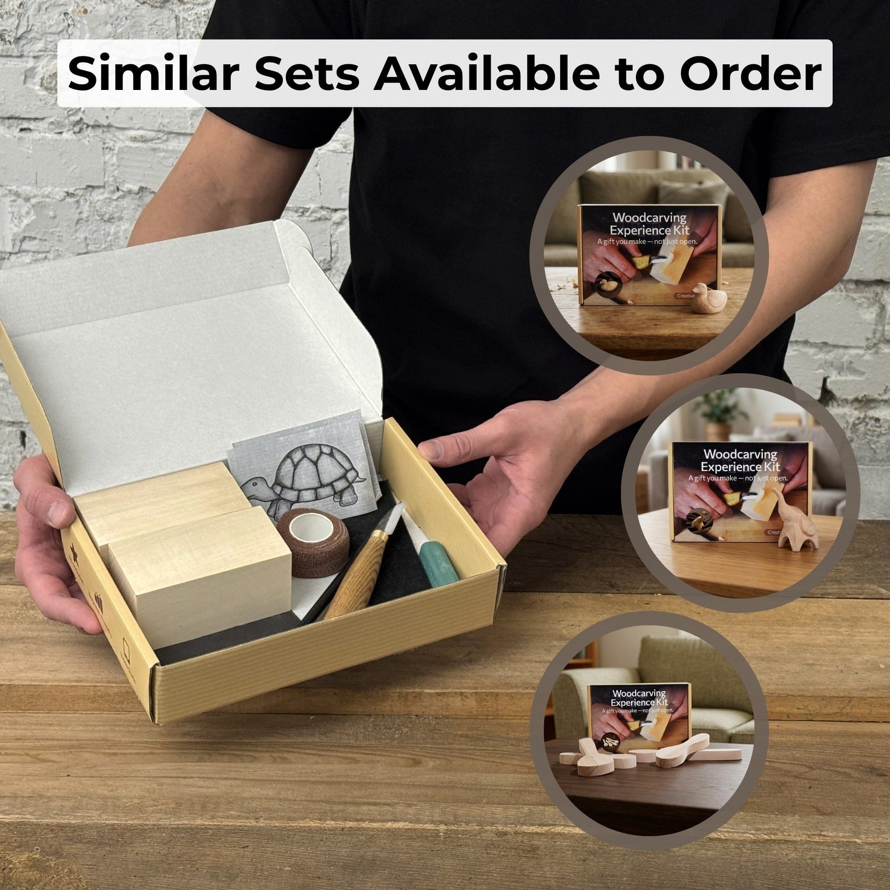 Turtle Carving Kit – Complete Starter Whittling Kit for Beginners, Adults, Teens, and Kids detail view by Sharky Forged Steel
