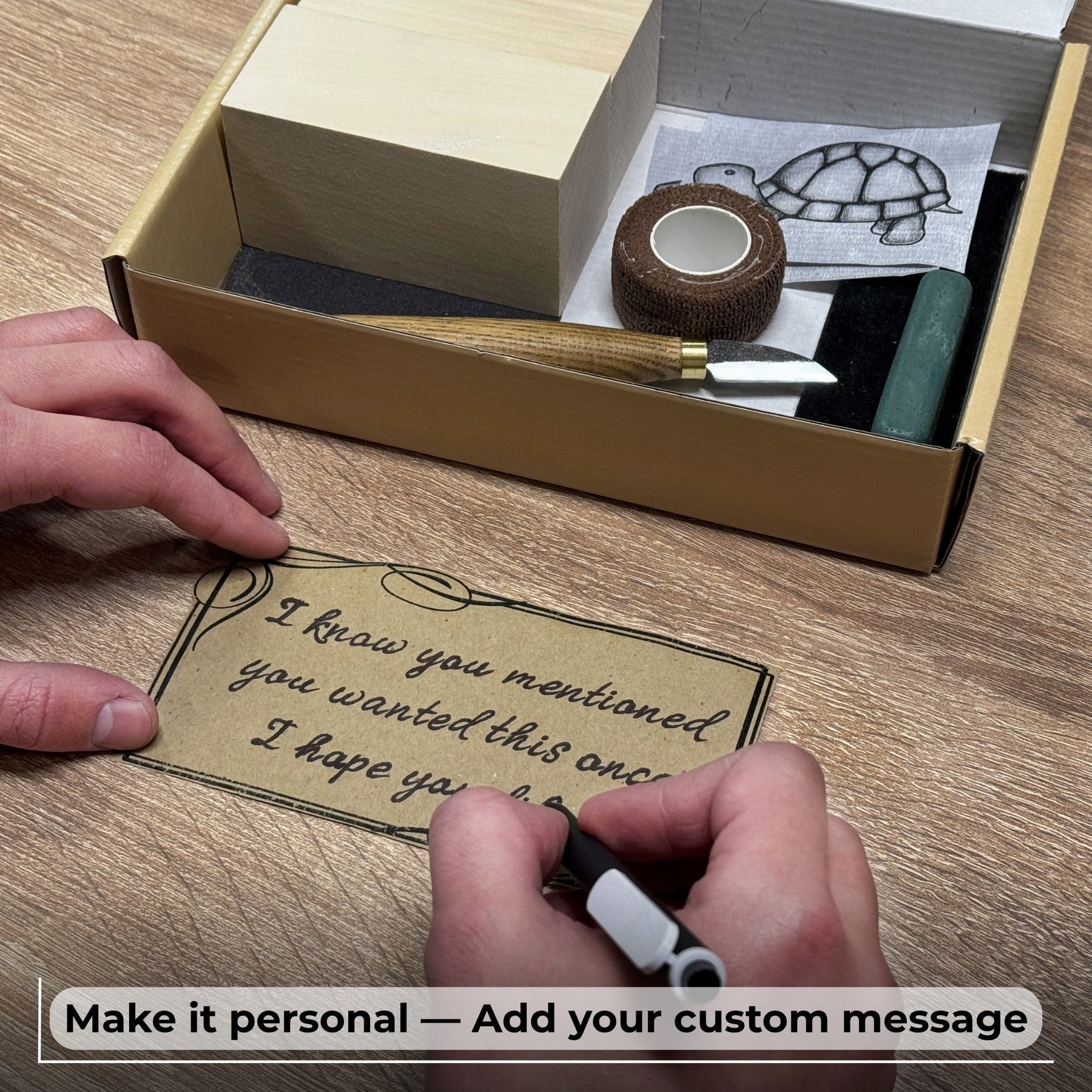 Turtle Carving Kit – Complete Starter Whittling Kit for Beginners, Adults, Teens, and Kids detail view by Sharky Forged Steel