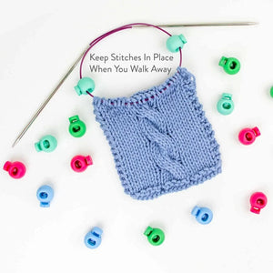 Cable Locks Circular Needle Cord Stops Knitting Needle Accessories by Mountaintop Yarn