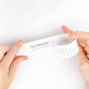Sock Ruler Sock Sizing Bracelet Ruler detail view 2 by Mountaintop Yarn
