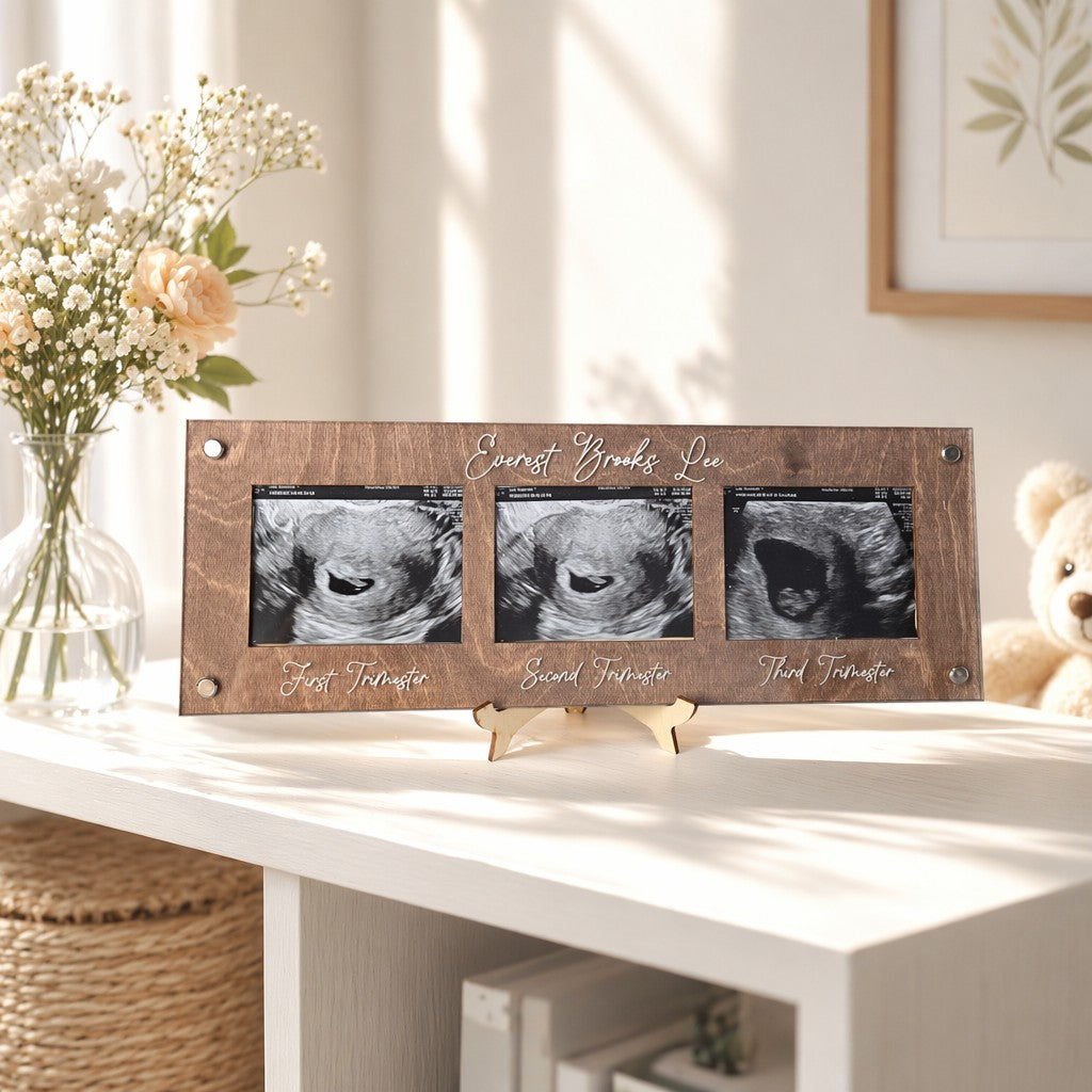 Ultrasound Picture Frame 1st-3rd Trimester detail view by EverLee Creations