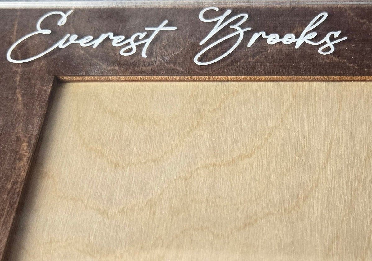 Ultrasound Picture Frame detail view by EverLee Creations