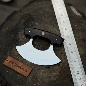 Handmade Ulu Chopper Knife — High Polished Stainless Steel Blade
