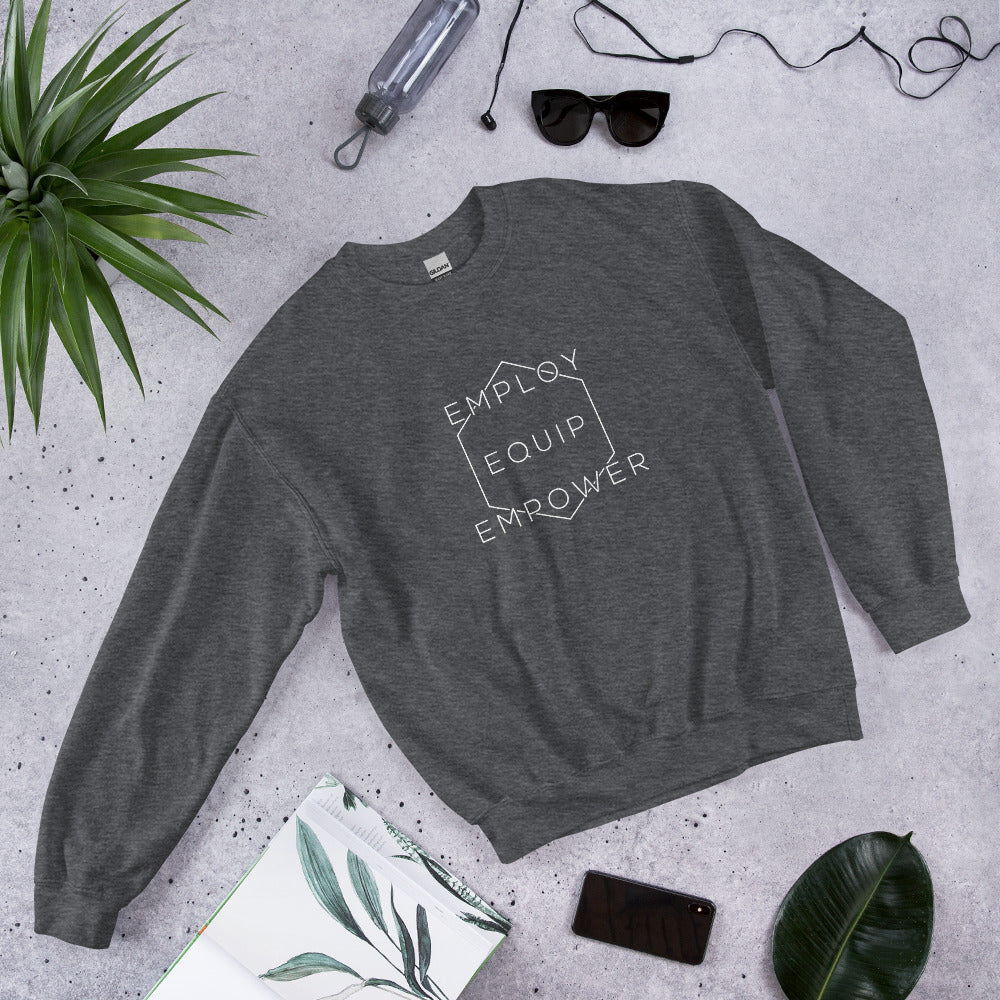 Prodigal Pottery Employ, Equip, Empower Sweatshirt — product view 1