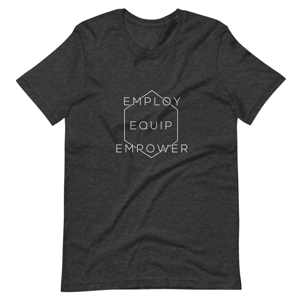 Prodigal Pottery Employ, Equip, Empower T-Shirt — product view 2