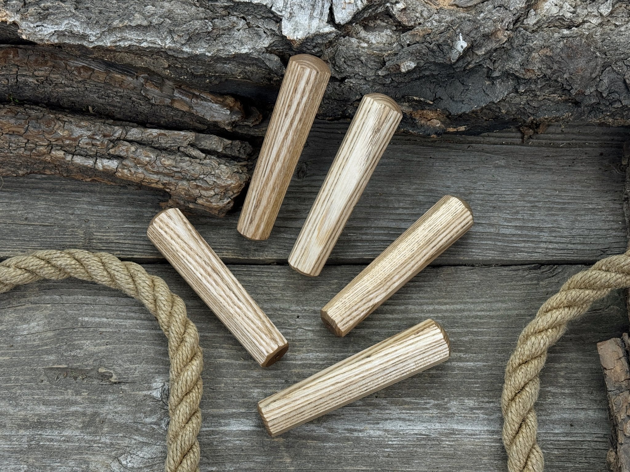 Universal Wooden Handles (Set of 5), 12.5 cm (4.92 in) detail view by Sharky Forged Steel Tools