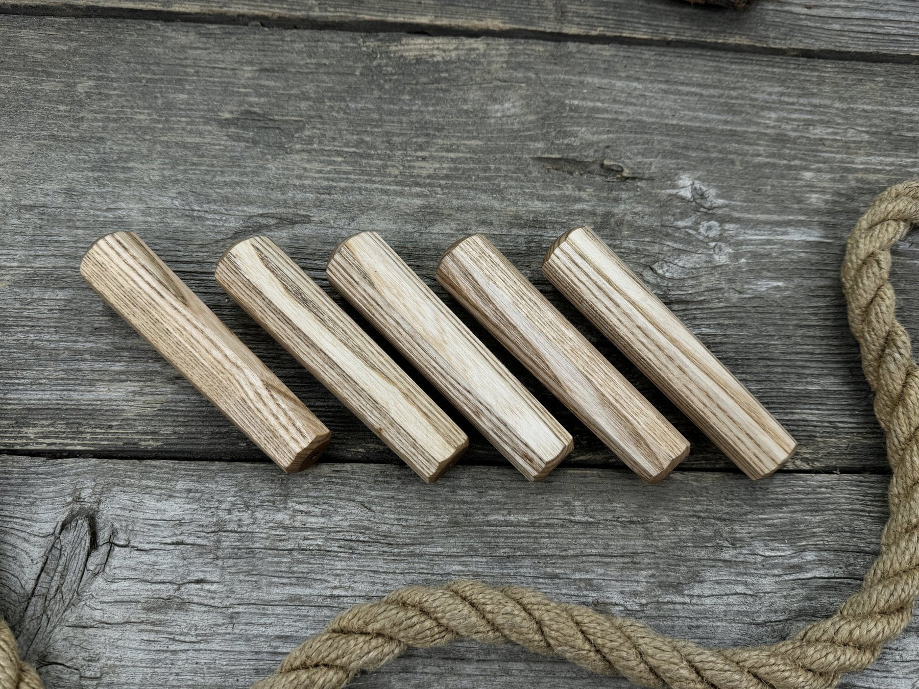 Universal Wooden Handles (Set of 5), 12.5 cm (4.92 in) detail view by Sharky Forged Steel Tools