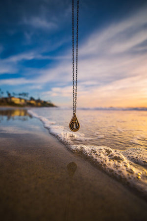 PEACE Mountain Wave Necklace - Bronze by Forged By Fire — view 4 of 6