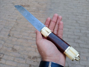 Viking Seax Knife By JW Steel Crafts. by JW SteelCrafts, Damascus knife detail photo 5