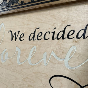 We Decided On Forever Hidden Gun Safe, Concealed Pistol Storage, Wood Gun Cabinet, Handcrafted, Gun Concealment Furniture
