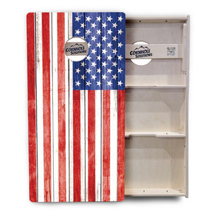 Whitewash Flag Cornhole Boards - Professional Tournament Series
