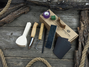 Whittle Your First Spoon – Beginner-Friendly Wood Carving Kit by Sharky Forged Steel Tools