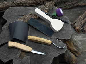 Whittle Your First Spoon – Beginner-Friendly Wood Carving Kit detail view by Sharky Forged Steel Tools