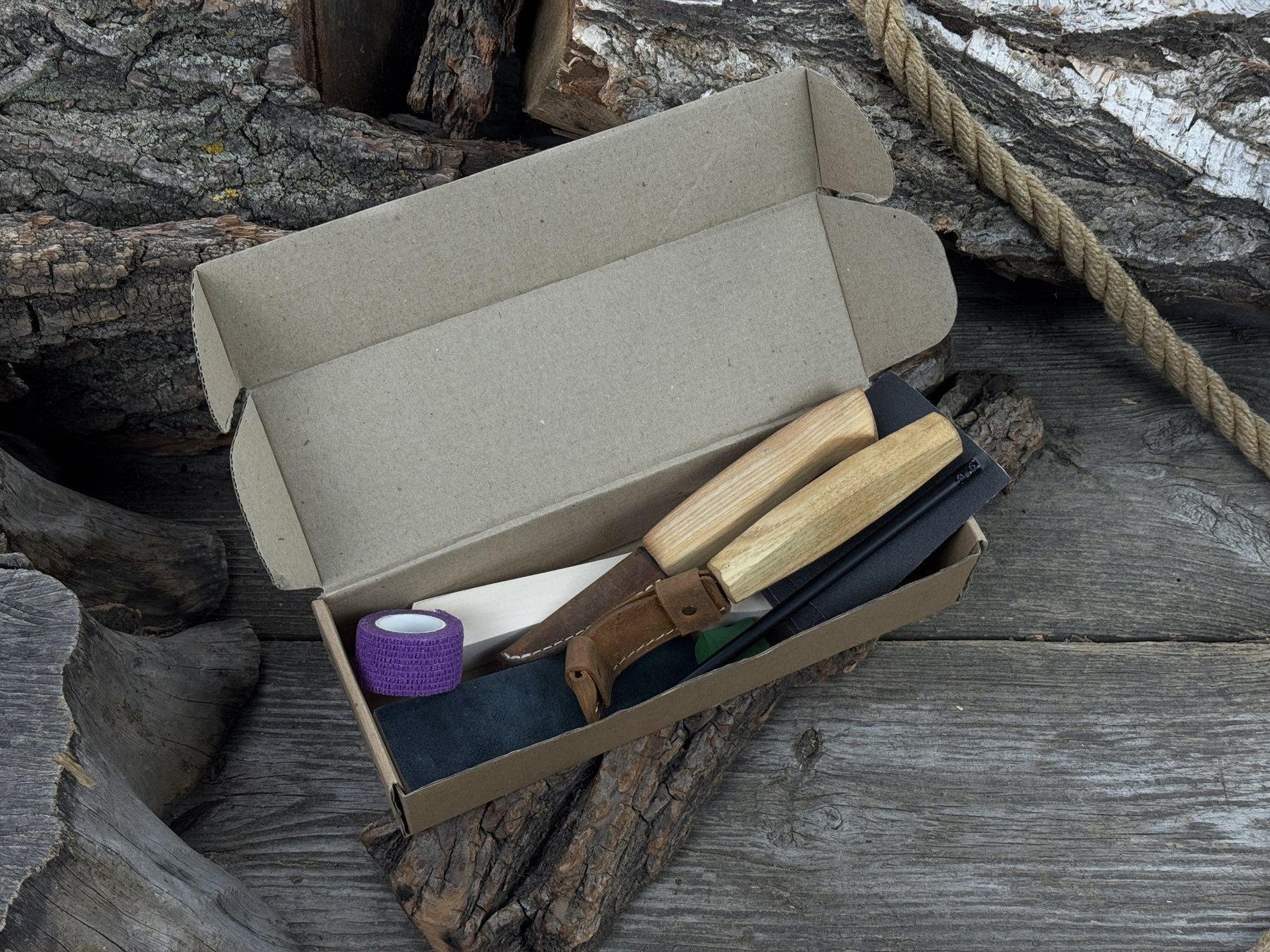 Whittle Your First Spoon – Beginner-Friendly Wood Carving Kit detail view by Sharky Forged Steel Tools