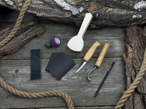 Whittle Your First Spoon – Beginner-Friendly Wood Carving Kit detail view by Sharky Forged Steel Tools
