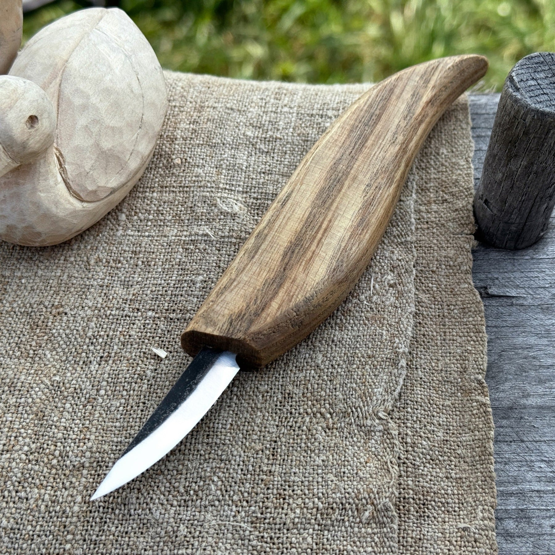 Whittling Knife for Wood Carving, 4.5 cm (1.77 inches) by Sharky Forged Steel Tools