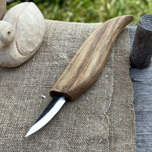 Whittling Knife for Wood Carving, 4.5 cm (1.77 inches) by Sharky Forged Steel Tools