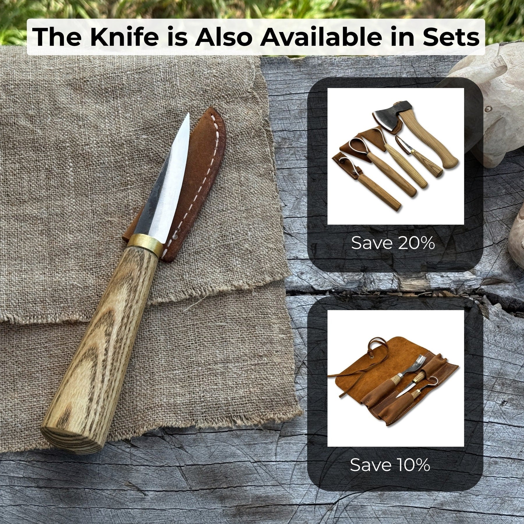 Whittling Sloyd Knife, 7.5 cm (2.95 inches) detail view by Sharky Forged Steel Tools