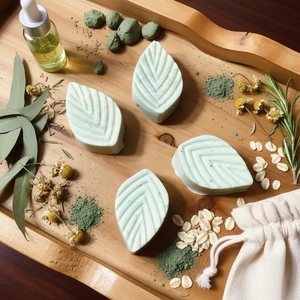 SynEb French Green Clay Travel & Gift Bar - Mini Detox Soap - The Clay Collection by Handcrafted Soaps by Syn Eb, natural skincare detail photo 7